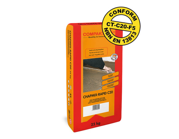 CHAPMIX-RAPID C20 25 kg Bruingrijs – COMPAKTUNA