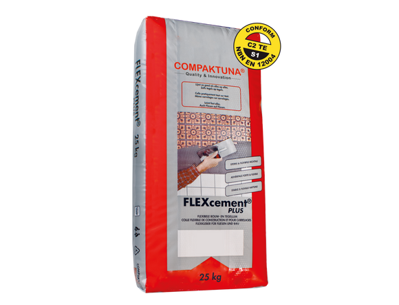 FLEXcement® PLUS 25 kg Grijs – COMPAKTUNA