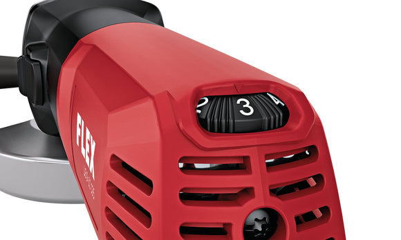 FLEX LE 9-11 125 L-BOXX 900 Watt haakse slijper, universeel bruikbaar, 125 mm