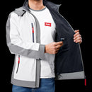 FLEX TJ White 10.8/18.0 L Men  Verwarmde jas met accu, softshell