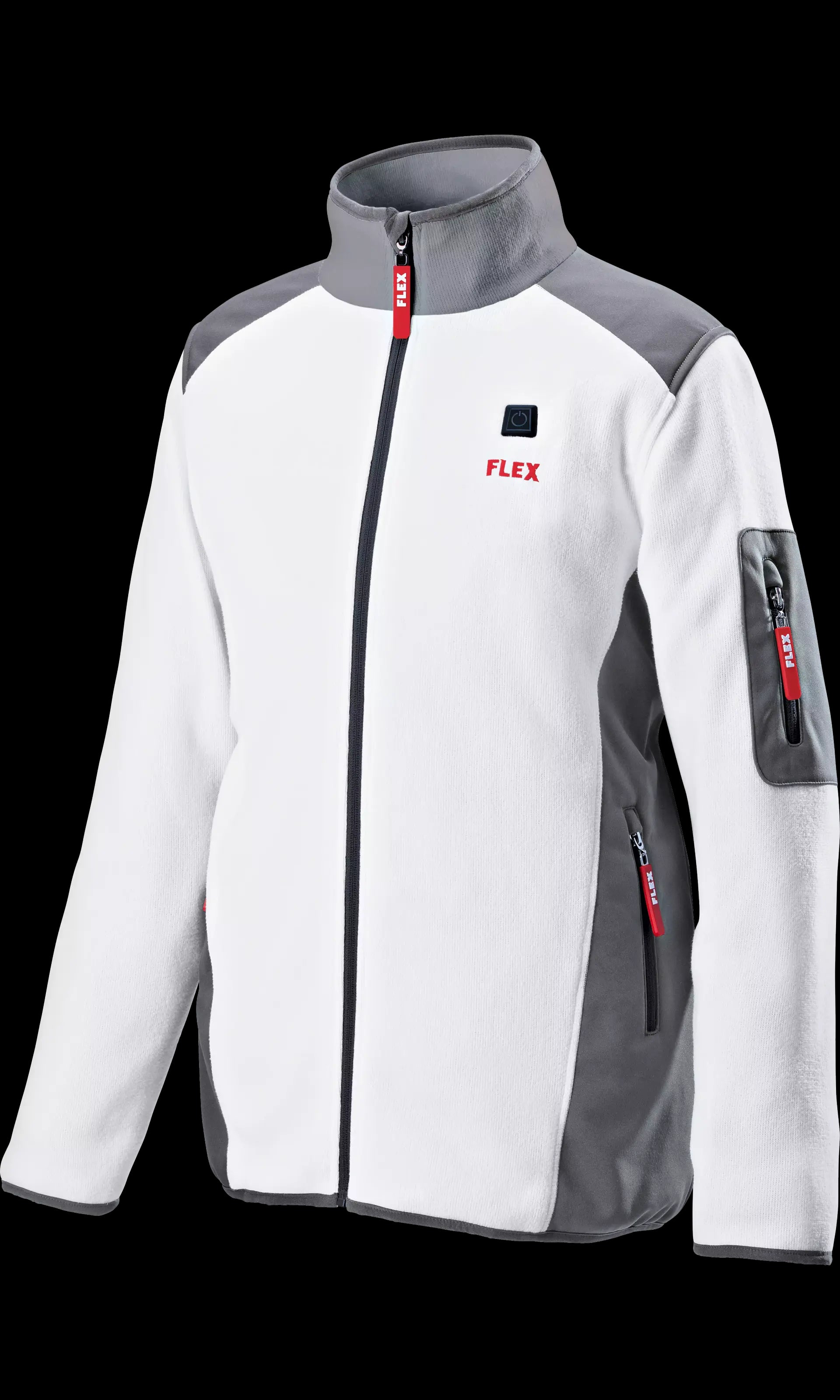 FLEX TF White 10.8/18.0 L Men Verwarmde jas met accu, fleece