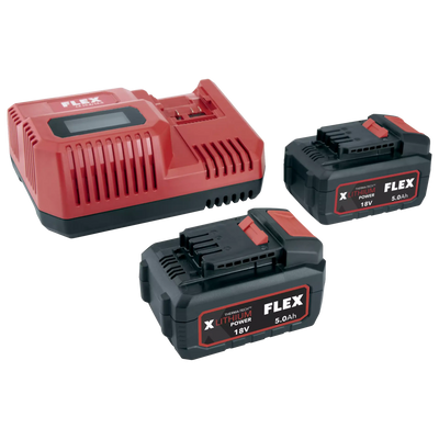 FLEX P-SET 55R SNELLADER 10.8/18.0 V + 2 ACCU'S 5.0 AH 18V