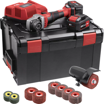 FLEX BME 18.0-EC 5.0/set + BS 50 + toebehoren – Accu-basismotor TRINOXFLEX 18,0 V in set