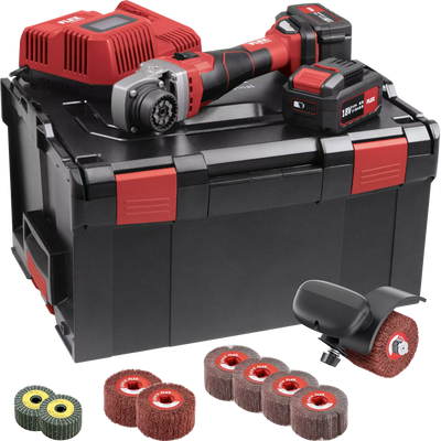 FLEX BME 18.0-EC 5.0/set + BS 50 + toebehoren – Accu-basismotor TRINOXFLEX 18,0 V in set