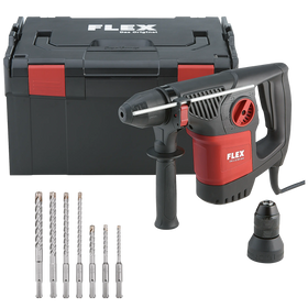 FLEX CHE 4-32 R borenset – Combinatiehamerboormachine 4 kg, SDS-plus + hamerboorset