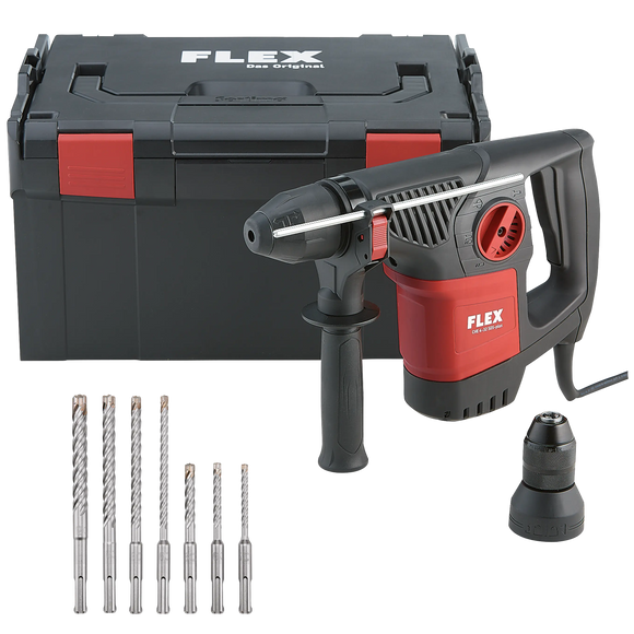 FLEX CHE 4-32 R borenset – Combinatiehamerboormachine 4 kg, SDS-plus + hamerboorset