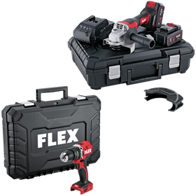 FLEX L 125 18.0-EC LD/5.0 Set + PD 2G 18.0-EC LD – 2-traps 18V-accuslagboorschroefmachine + haakse slijper L 125 18.0-EC LD/…