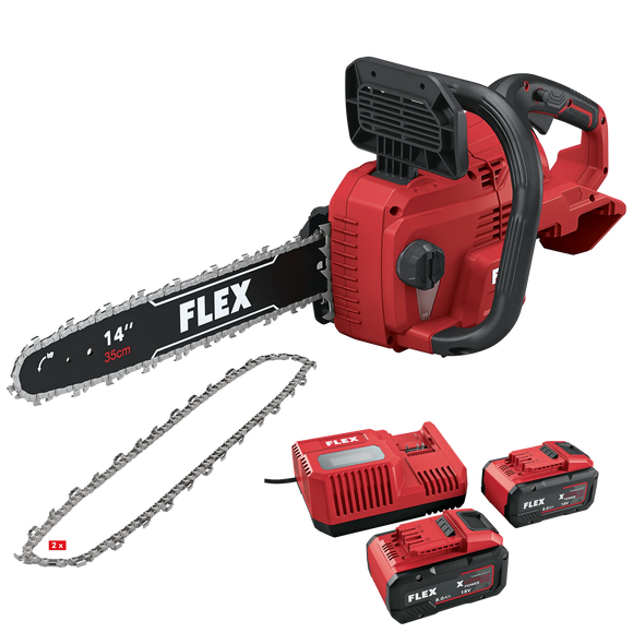 FLEX GCS 18 V + P-Set 18-88 R + zaagketting – Accu-kettingzaag 18 V