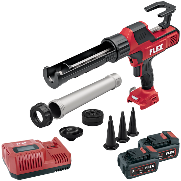 FLEX CG 310/600 18 + P-Set 55 R – Accu-kitspuit 18 V