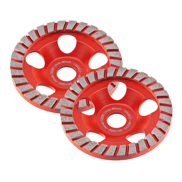 FLEX 2xTurbo-Jet II D125 22,2 – 2x Diamantschuurschijf Turbo-Jet