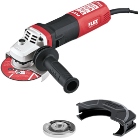 FLEX LBE 17-11 125 + FixTec – 1700 Watt haakse slijper met variabel toerental en rem, 125 mm