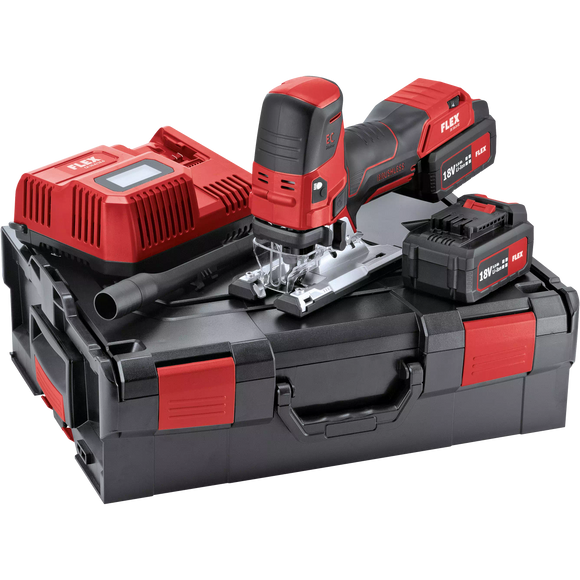 FLEX JS 18.0-EC/5.0 Set – Accu-decoupeerzaag 18,0 V