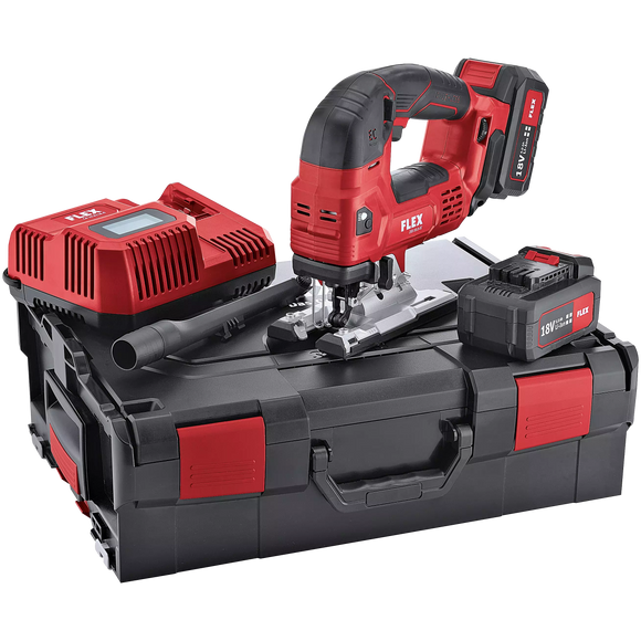 FLEX JSB 18.0-EC/5.0 Set – Accu-decoupeerzaag 18,0 V