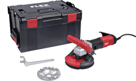 FLEX LD 16-8 125 R, Kit TH-Jet – Compacte betonschuurder voor naadloos, stofvrij schuren, 125 mm