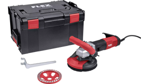 FLEX LD 16-8 125 R, Kit Turbo-Jet II – Compacte betonschuurder voor naadloos, stofvrij schuren, 125 mm