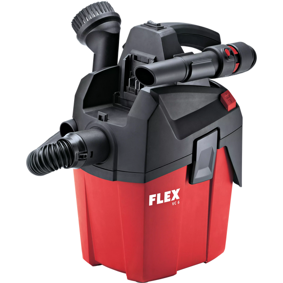 FLEX VC 6 L MC 18.0 – Compacte stofzuiger met manuele filterreiniging, 6 l, klasse L