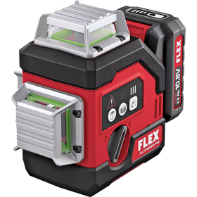 FLEX ALC 3/360-G/R 10.8 Set – 360°-kruislijnlaser met ontvangermodus