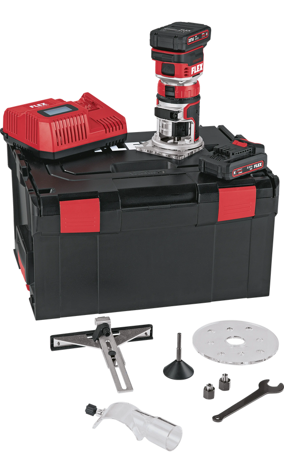 FLEX CER 18.0-EC/2.5 Set – Accu-kanten- en bovenfrees 18 V