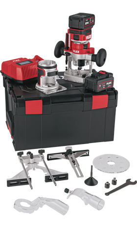 FLEX CER 18.0-EC/5.0 Set – Accu-kanten- en bovenfrees 18 V
