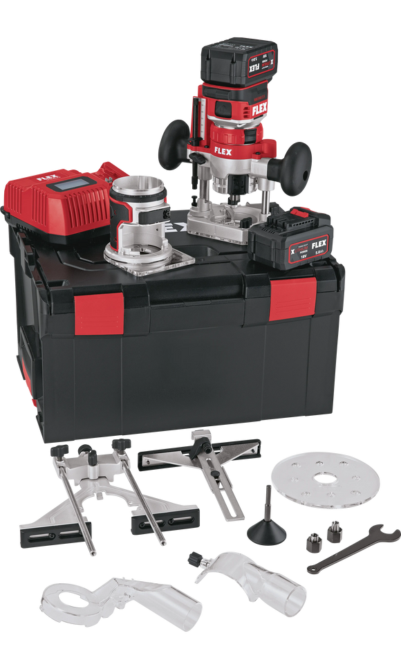 FLEX CER 18.0-EC/5.0 Set – Accu-kanten- en bovenfrees 18 V