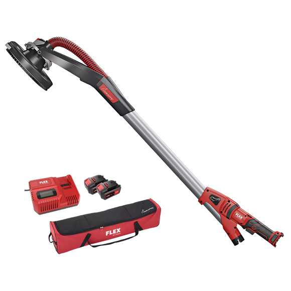 FLEX GE MH 18.0-EC/5.0 Set+MH-R – Accu wand- en plafondschuurmachine Giraffe® met wisselkopsysteem 18,0 V