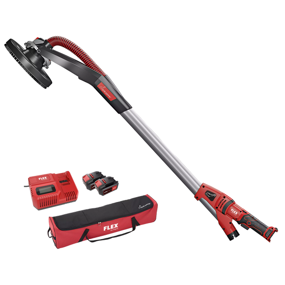 FLEX GE MH 18.0-EC/5.0 Set+MH-X – Accu wand- en plafondschuurmachine Giraffe® met wisselkopsysteem 18,0 V