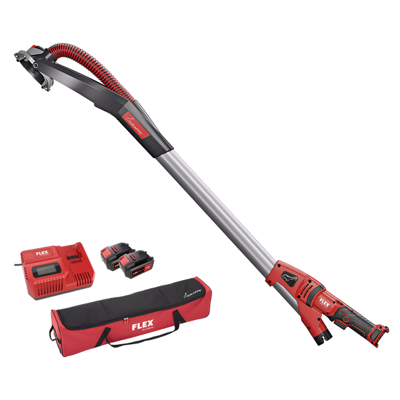 FLEX GE MH 18.0-EC/5.0 Set – Accu wand- en plafondschuurmachine Giraffe® met wisselkopsysteem 18,0 V