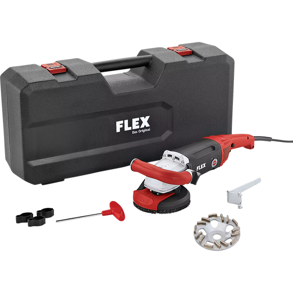 FLEX LD 18-7 125 R, Kit TH-Jet – Krachtige 1750 Watt betonschuurder voor naadloos schuren, 125 mm