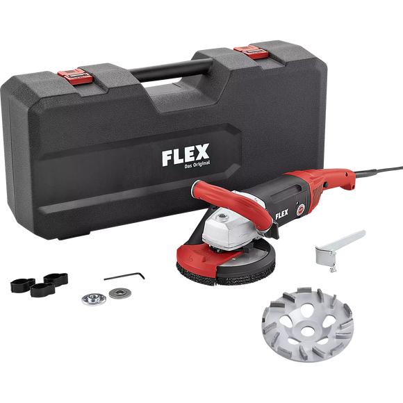 FLEX LD 18-7 150 R, Kit TH-Jet – Krachtige 1750 Watt betonschuurder voor naadloos schuren, 150 mm