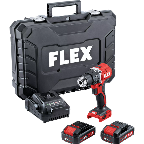 FLEX PD 2G 18.0-EC LD/2.5 Set – Compacte 2-traps accuslagboorschroefmachine 18 V