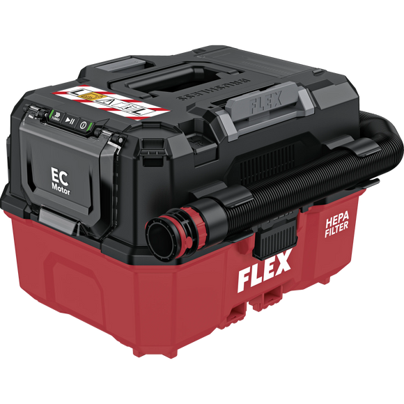 FLEX VC 9 L MC 18 RC – Compacte stofzuiger met manuele filterreiniging, 9 l, klasse L