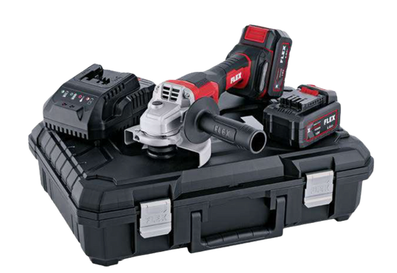 FLEX 18 V accu-haakse slijper L 125 18.0-EC LD/5.0 Set