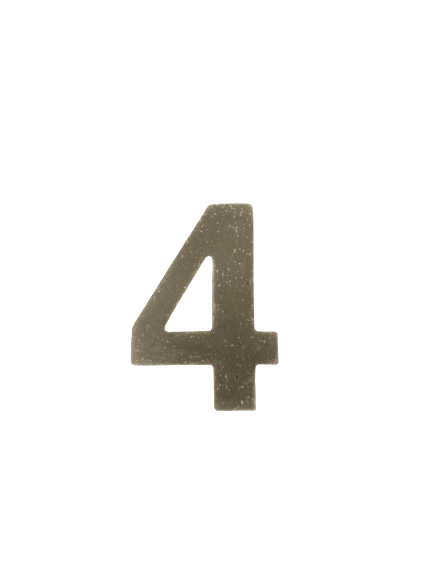 Huisnummer Beton 4 - Stijlvol en Duurzaam