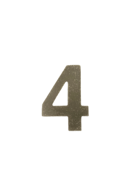 Huisnummer Beton 4 - Stijlvol en Duurzaam
