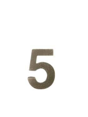 Huisnummer Beton 5 - Stijlvol en Duurzaam