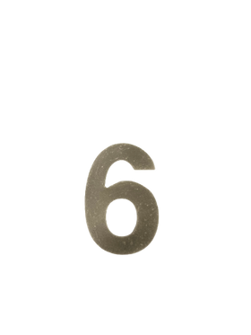 Huisnummer Beton 6 - Stijlvol en Duurzaam