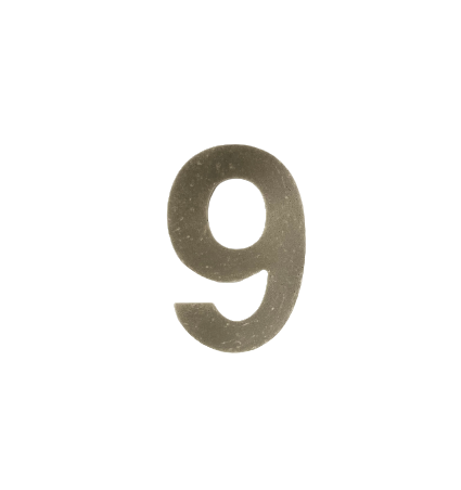 Huisnummer Beton 9 - Stijlvol en Duurzaam