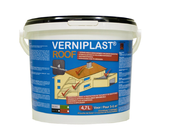 VERNIPLAST® ROOF: BLIJVENDE, ELASTISCHE BEKLEDING