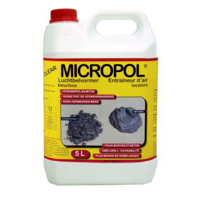 MICROPOL® A.E.A. CLEAR: SYNTHETISCHE LUCHTBELVORMER VOOR MORTEL EN BETON